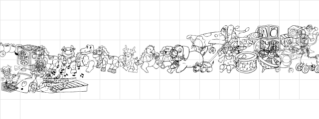 DT Rachels Toys Regular  glyph index