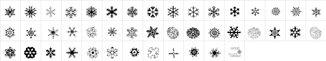 KR Kinda Flakey Regular  glyph index
