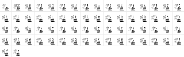 LCR America's Angel LSF  glyph index