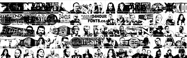 TNA Lockdown Regular  glyph index