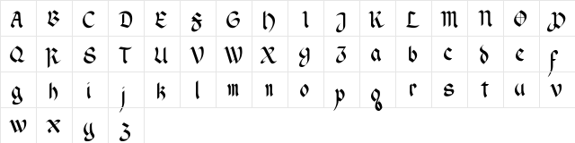Wendell v1 Regular  glyph index