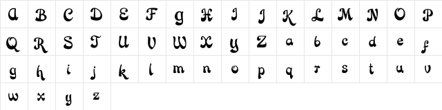 Rose Katrinah Rose Katrinah  glyph index