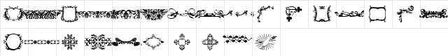 Design Dings 3 Regular  glyph index