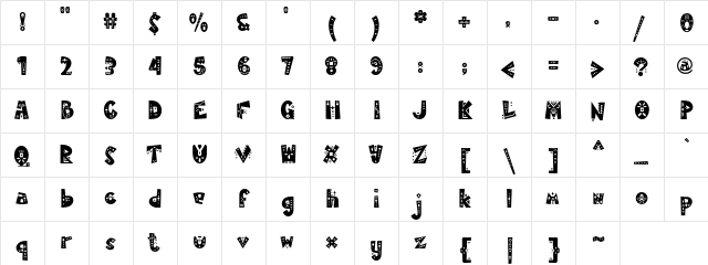 MamaKilo Decorative  glyph index