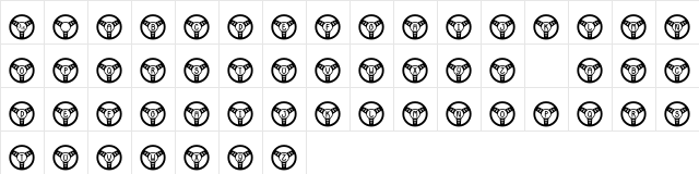 JLR Li'l Bit Drives Regular  glyph index