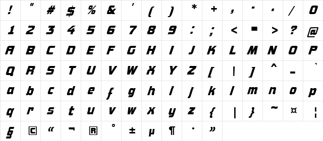 a_ConceptoNr BoldItalic  glyph index