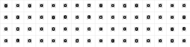 Capitalismo 6 Regular  glyph index