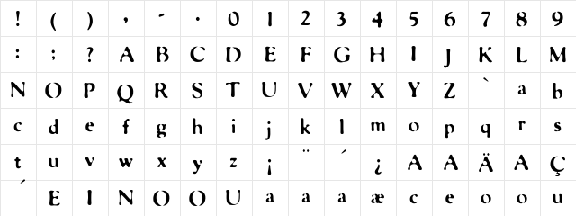 FloMotion Medium  glyph index