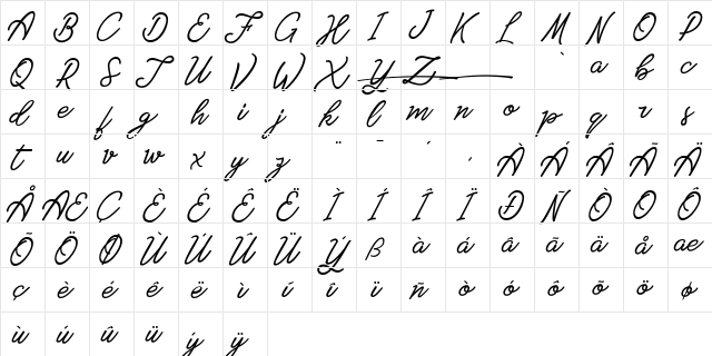Star King Regular  glyph index