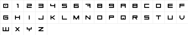 Basica Future  glyph index