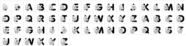 LMS Pretty Baby Pony Regular  glyph index