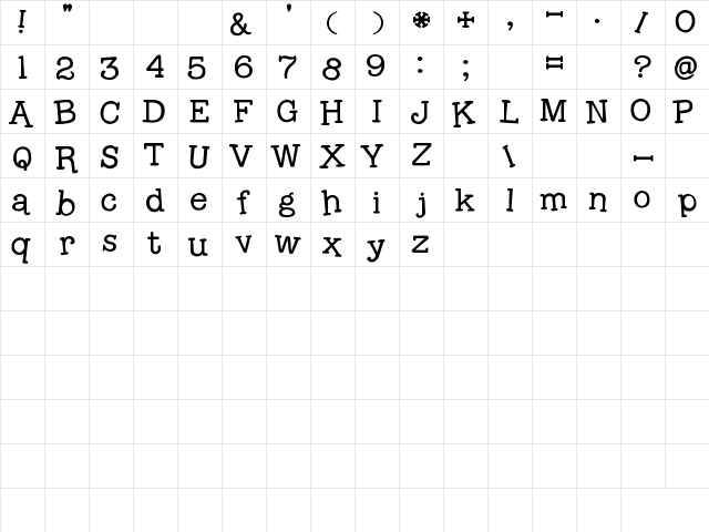 2Peas Typo 2Peas Typo  glyph index