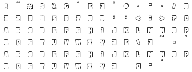 Holiday Chocolate Normal  glyph index
