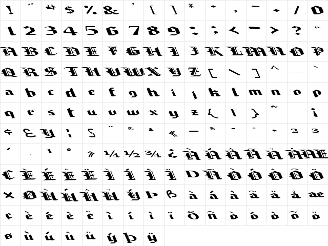 ChamberDoorsOpen99 Regular  glyph index