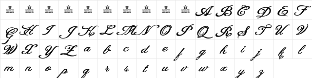 Heaven Matters Personal Use Regular  glyph index