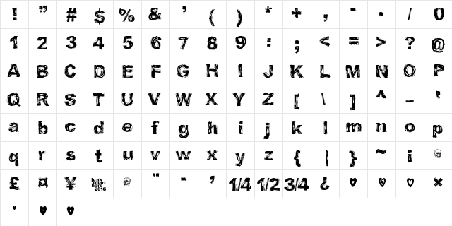 I believe in life before death Regular  glyph index