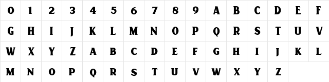 Scarlett Display DEMO  glyph index