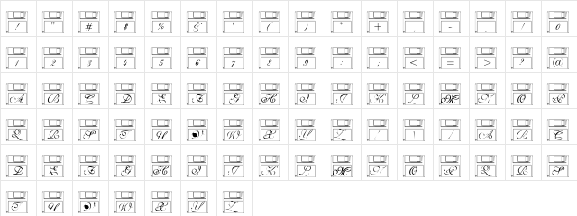 Pf_disc ette  glyph index