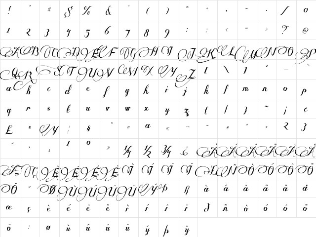Some Weatz Symbols Regular  glyph index