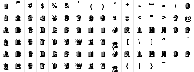 Occasion Regular  glyph index