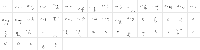 silverstar Regular  glyph index