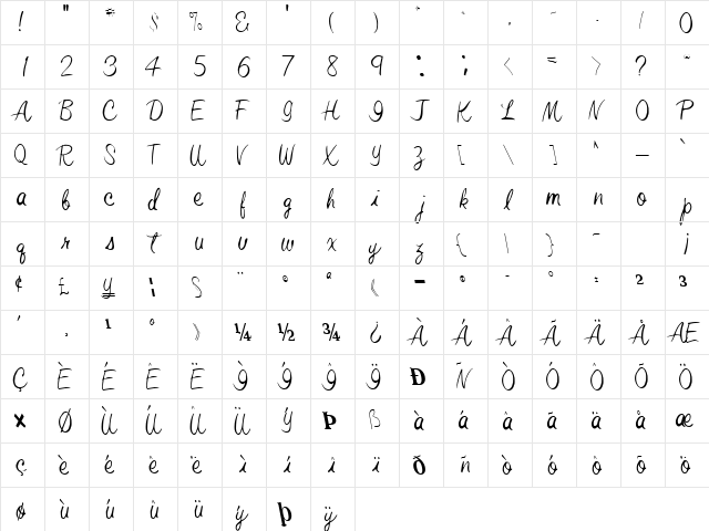 Elastic Regular  glyph index