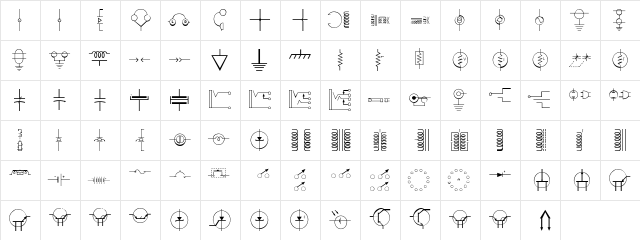 Digelec-Thin Regular  glyph index
