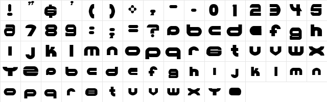 MKUltra Regular  glyph index
