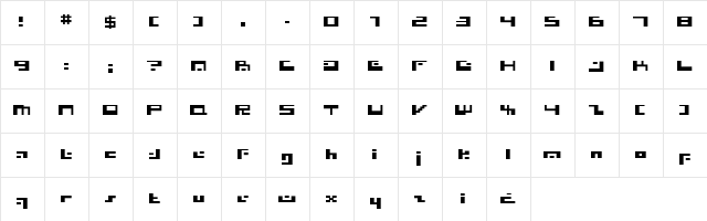 Irresistor Regular  glyph index