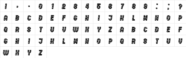 Indirect Implication 3D Filled Italic  glyph index