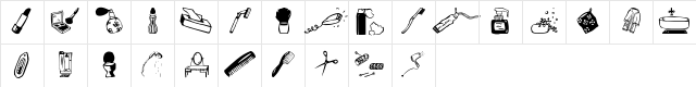 Beauty Spot Regular  glyph index