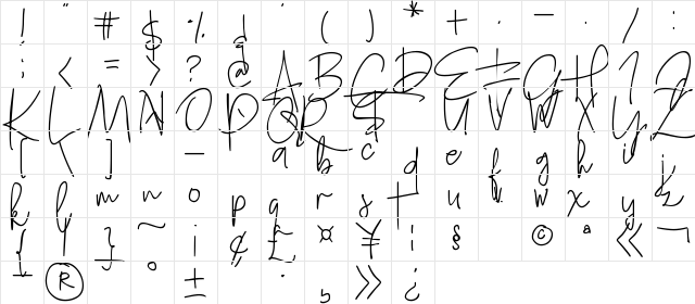 St. Genoa Regular  glyph index