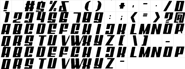 Mixbox Rough Italic Demo Rough Italic  glyph index