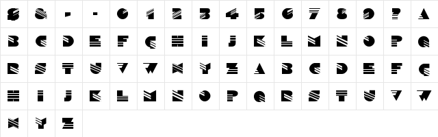 HesitateCaps Normal  glyph index