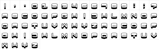 Focused Regular  glyph index