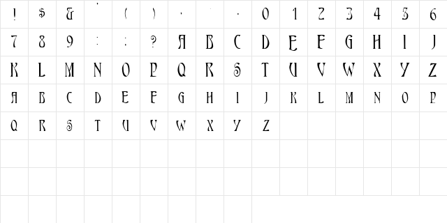 LochSCapsSSK Regular  glyph index