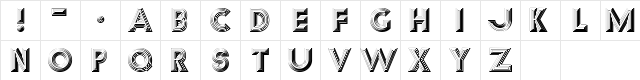 Reverb Regular  glyph index