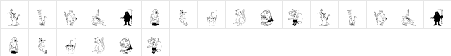 KR RPG Regular  glyph index
