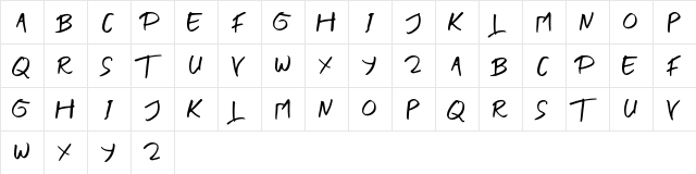 BLENDER BRUSH Regular  glyph index