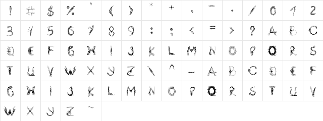Insektofobiya Regular  glyph index