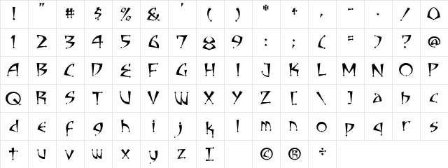 CC Adamantium Talon  glyph index
