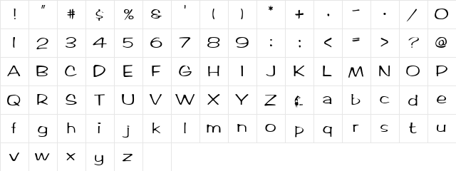 Arctic Medium  glyph index