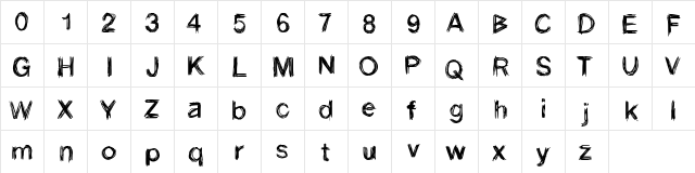 Stroke Medium  glyph index