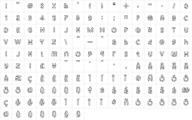 Skrova Parts Outline Dotted 1  glyph index