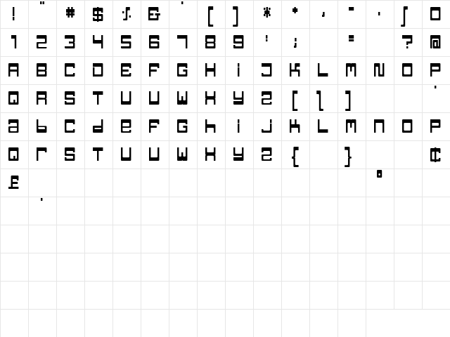 TPF Jaib Regular  glyph index