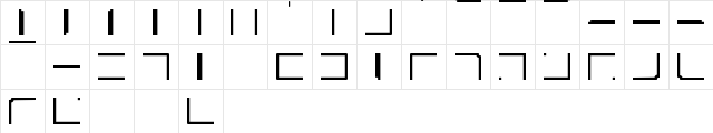 EOPframekid Regular  glyph index