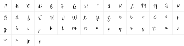 Brasons Risool Free Regular  glyph index