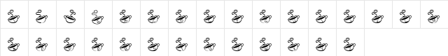 KR Morning Must! Regular  glyph index