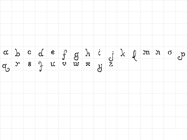 MTF Elegance Regular  glyph index