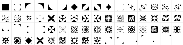 LTSindbad Medium  glyph index